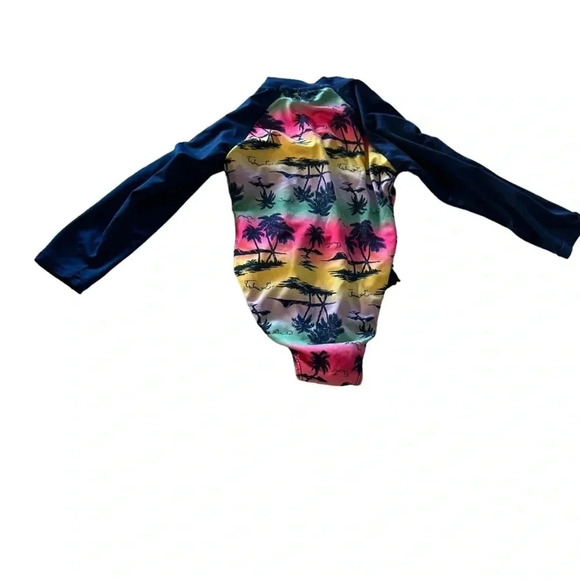 Tommy Bahama girls size 2T rash guard one piece long sleeve bath suit - Picture 2 of 3